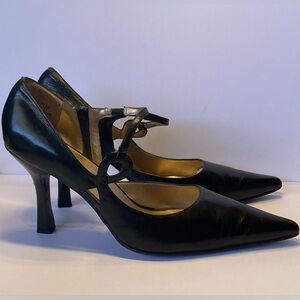 Stacy Adams Provo D’Orsay Leather Pointed Toe Pumps